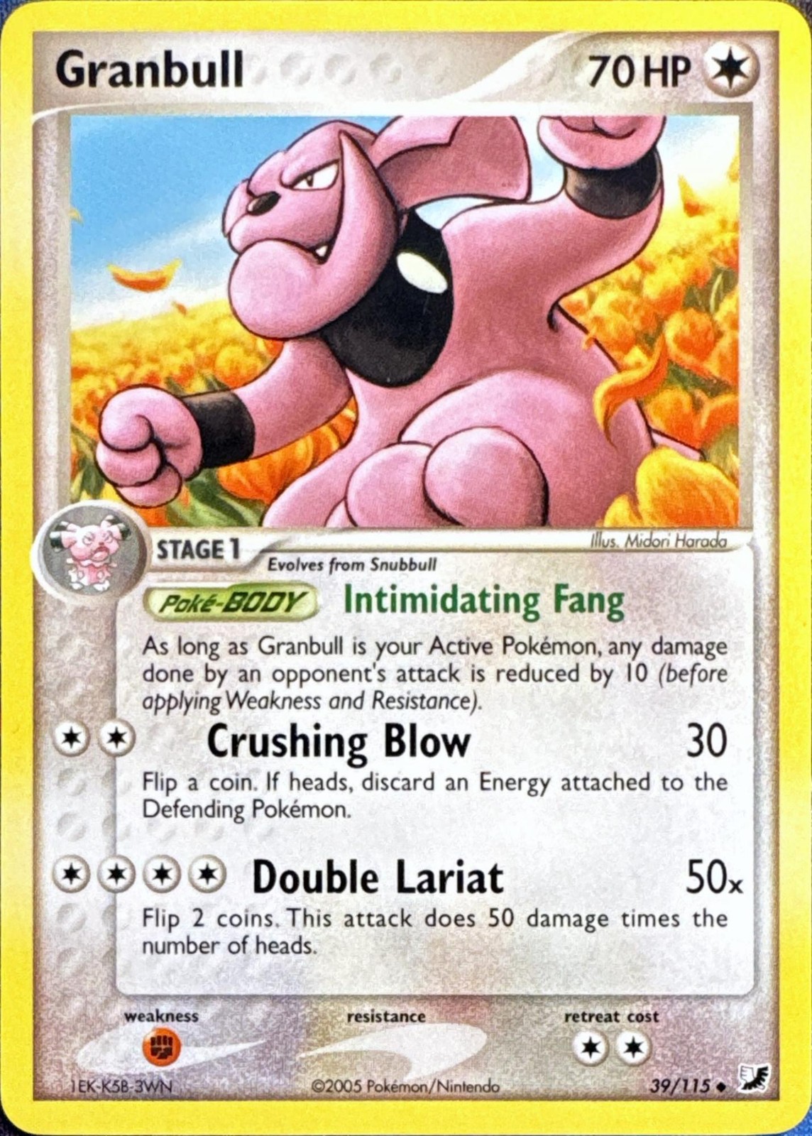 Granbull 39/115 Uncommon Unseen Forces Pokemon Near Mint