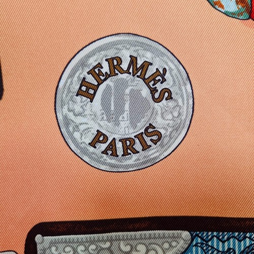 RARE VINTAGE HERMES Silk Scarf "TIBET" Carre 90 Duty-free US - Picture 10 of 15