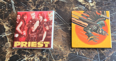 Judas Priest  vintage 80s set of collector pins