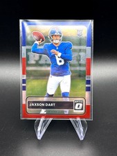 Jaxson Dart RC 2025-26 Optic Donruss Red White Blue Retro #2 SP Giants