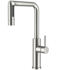 Waterfall Kitchen Faucet with Pull Down Sprayer, 5 Spout Modes Brushed Nickel...