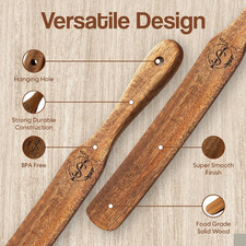 Wooden Spatula   11  Spurtle for Sourdough Tools  Accessories   Wood for Bak...