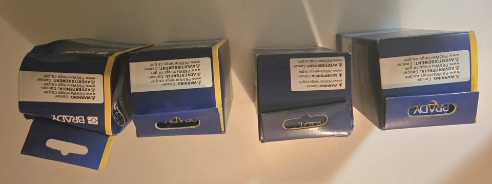 Brady Print Cartridge M-187-1-342 White Cartridge Four In Total. - Image 2 of 4