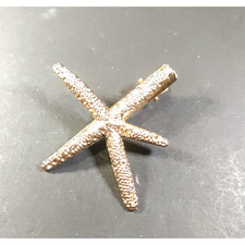 Hair Clip Star Fish Gold Tone Ocean Beach