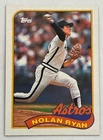 ungraded Nolan Ryan 1989 Topps baseball card