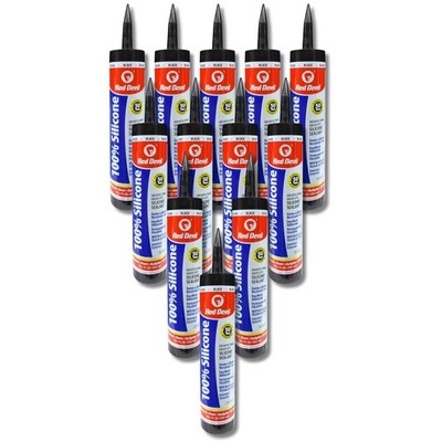 100% Silicone Sealant 9.8 oz Weather Resistant Multi Purpose Home Improvement...