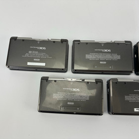 Lot of 5 Broken Nintendo 3DS Handheld Consoles Only As-Is for Parts/Repair