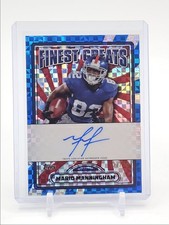 MARIO MANNINGHAM 2024 TOPPS FINEST GREATS BLUE CHECKERBOARD AUTO /99 Q5715