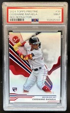2024 Topps Pristine Ceddanne Rafaela RC Red Refractor Rookie #/5 Sox PSA 9