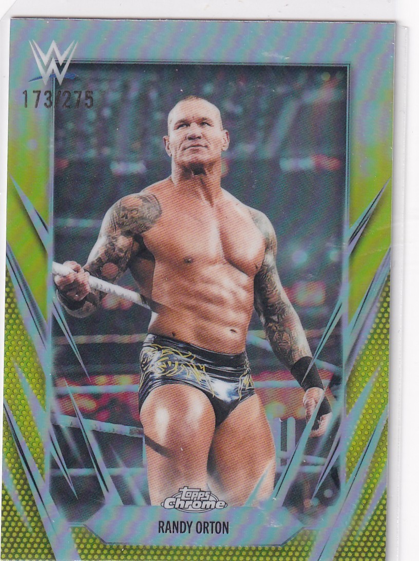 Randy Orton 2026 Topps Chrome WWE Yellow Refractor /275