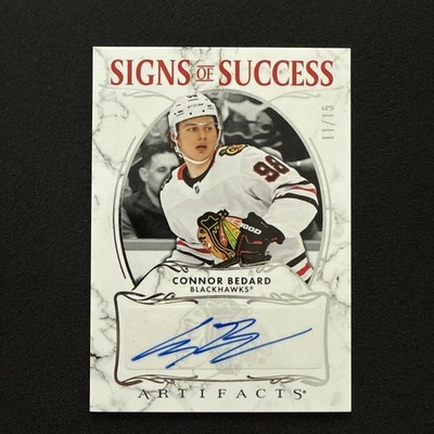2025-26 Artifacts Signs of Success Autograph Auto #SOS-CB Connor Bedard /15