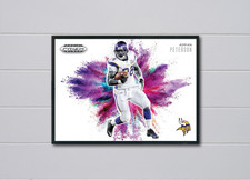 Prizm Black Adrian Peterson 2026 Color Blast 12x17 Poster Minnesota Vikings