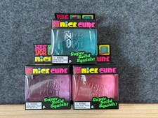 Nee Doh Nice Cube Super Solid Squish Set of 3 Pink Purple Blue Brand New/Sealed