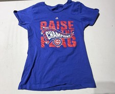 Majestic Chicago Cubs 2016 T Shirt Woman's Medium National League Champions