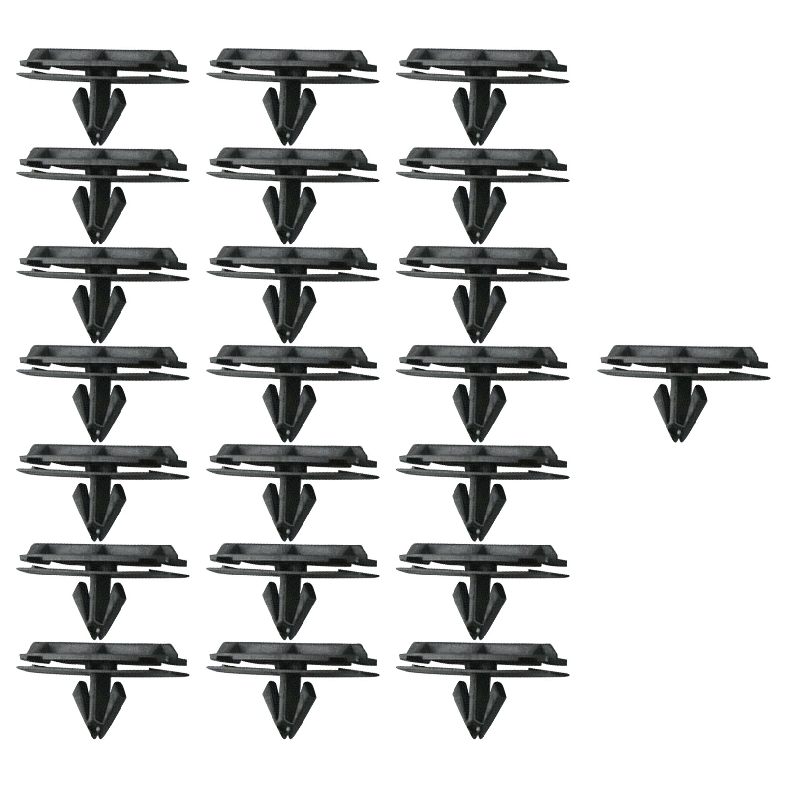 25Pcs Plastic Fender Rocker Moulding Clip For Jeep Wrangler Unlimited JK thumbnail 2