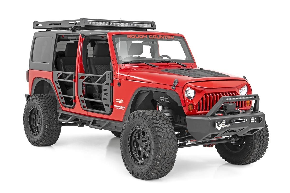 Rough Country Fender Armor Kit For Jeep Wrangler JK 07-18 thumbnail 3