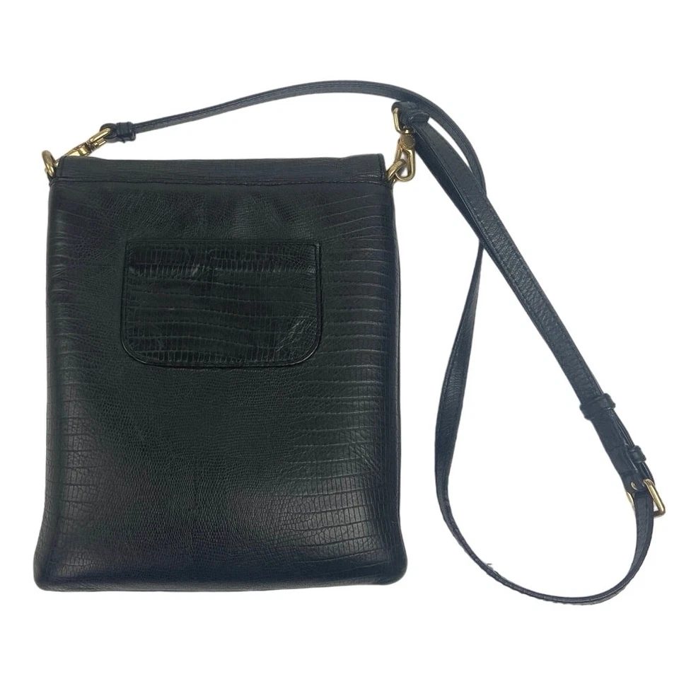 Marc by Marc Jacobs Black Embossed Faux Leather Adjustable Strap Crossbody Bag  - Image 2 of 4