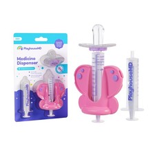 Playhouse MD Medicine Dispenser, Butterfly - Liquid Medication Pink
