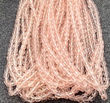 600 Beads Czech Rose Pink Round-4mm Faceted fire Polished Glass beads- 14430
