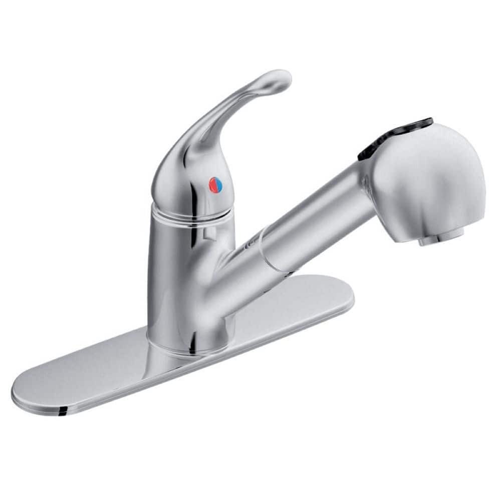 MOEN CA40519 Capstone Chrome 8.44 in. H Pull Out Sprayer Kitchen Faucet