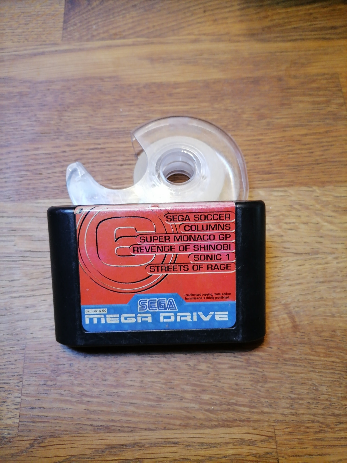 6 JEUX EN 1 (Revenge of Shinobi, Sonic, Streets of rage sur Sega -  Megadrive