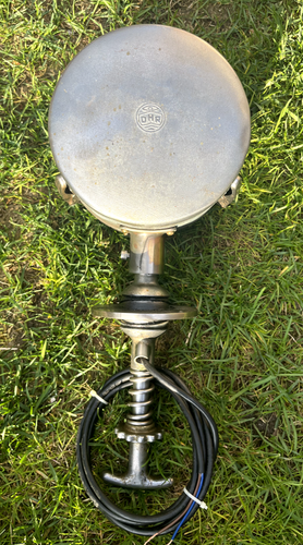 DHR Searchlight Brass 12V 100W 7" Marine Boat Yacht Roof Mount Steerable 360 - Picture 3 of 16