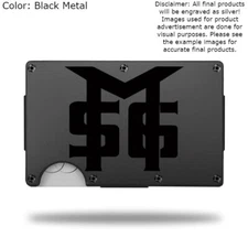Custom MSG Laser Engraved Wallet - Pick A Wallet Color