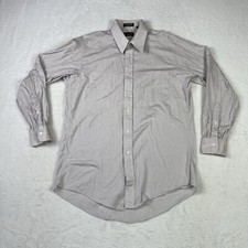 Christian Dior Monsieur Mens Shirt 15.5 33 Pink Cotton Dress Long Sleeve