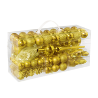 Weihnachtskugeln Christbaumkugeln Set 100 StüCk Gold 3-7,5 CmØ Weihnachtsschmuck
