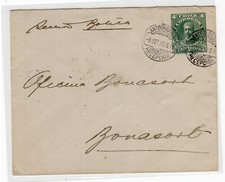 Chile 1916 Oficina Salitre BONASONT "AGUAS BLANCAS" Recibo
