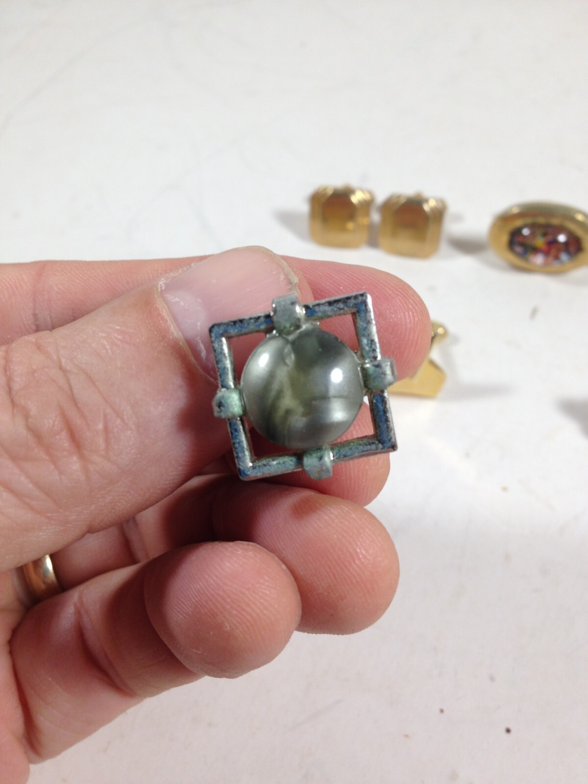 Lot of 4 Pair of Vintage Mens Cufflinks eBay