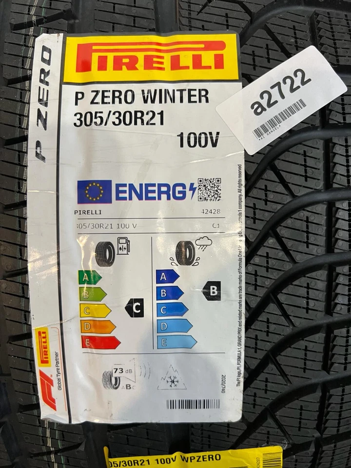 1x Pirelli P Zero Winter M+S 3PMSF 305/30 R21 100V Winterreifen DOT: 4423 NEU!!! - Bild 2 von 3