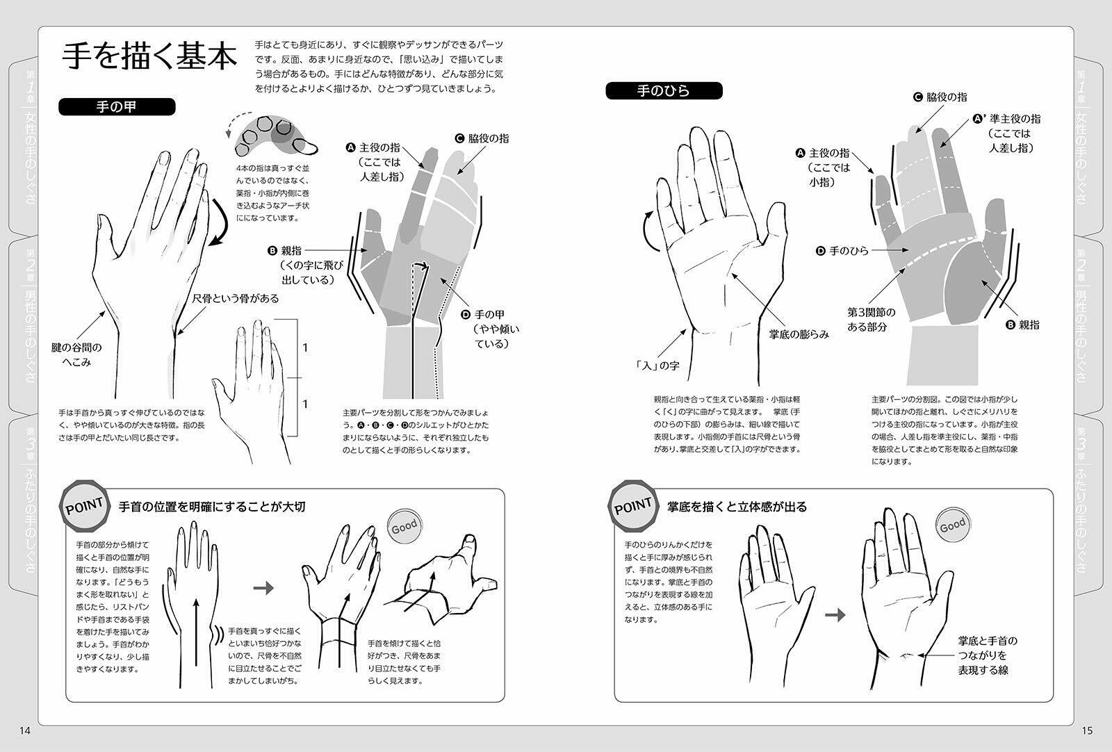 How to Draw Hands and Upper Body Movements Poses Anime Manga Art