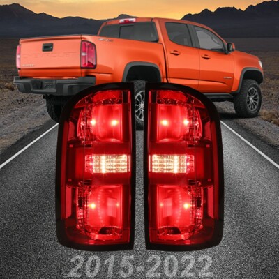 Set Tail Lights For 2015 2016 2017 2018 2019 2020 2021 2022 Chevy Colorado LT/WT