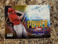 2020 Stadium Club Chrome Mike Trout Power Zone Gold Refractor /50 Angels !!!