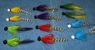 Hand tied DEER HAIR FISHING JIGS COLOR DOZEN  Trout,crappie,bass,walleye,pike