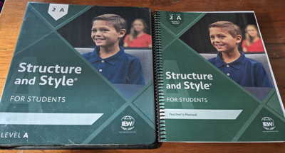 Structure and Style for Students: Year 2 Level A Teacher's Manual and Binder