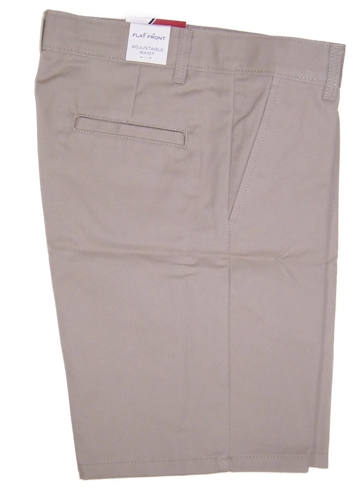 Izod Niños Pequeños Talla 8 Huskey Uniforme Escolar Pantalones Cortos Nuevo con Etiquetas Cintura Ajustable Caqui Foto 3 de 4