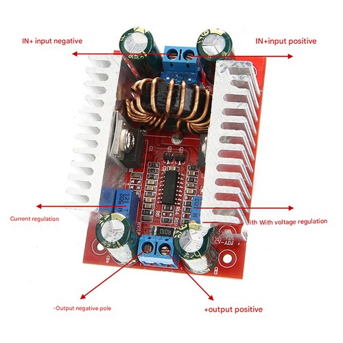 2PC 400W 15A DC-DC Step Up Down Boost Buck Voltage Power Converter Module SuppGp - Picture 7 of 8