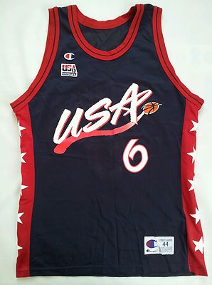 Champion USAバスケットボールジャージ HARDAWAY No.6 VINTAGE MADE IN USA CHAMPION USA NATIONAL TEAM #6 HARDAWAY JERSEY
