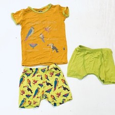 Lot of 3 Items: Kickee Pants Short Sleeve Bamboo Pajama Set, Sz 3T