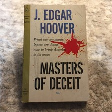 Masters Of Deceit Conspiracy Theory Paperback Book J. Edgar Hoover Cardinal 1961