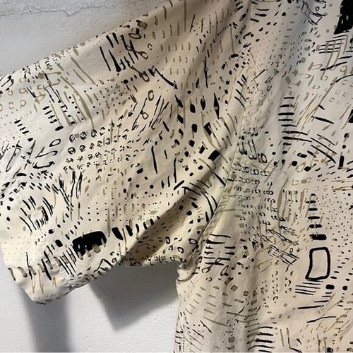 AXIS 100% Silk Men’s Shirt Size Large Short Sleeve Button Down Abstract Print - Picture 6 of 8