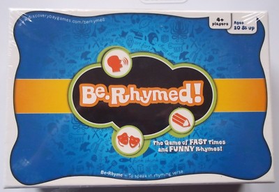 New BE.RHYMED! Game 132 Rhyming Word Pair Cards, Die, Drawing Pads DISCOVERY BAY