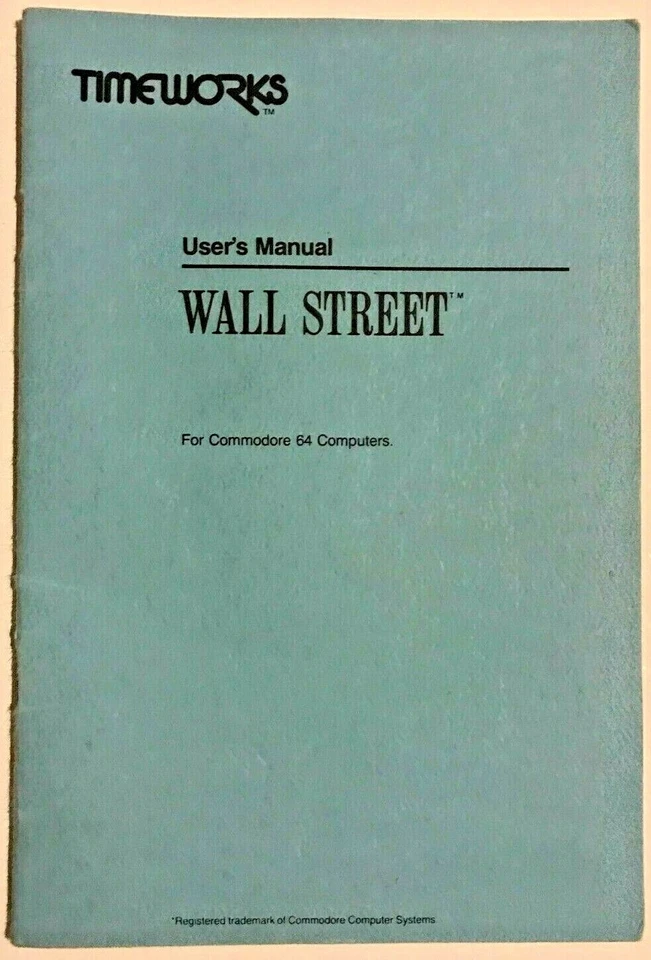 Wall Street 1983 Timeworks for Commodore 64 Vintage Video Game - Image 3 of 4