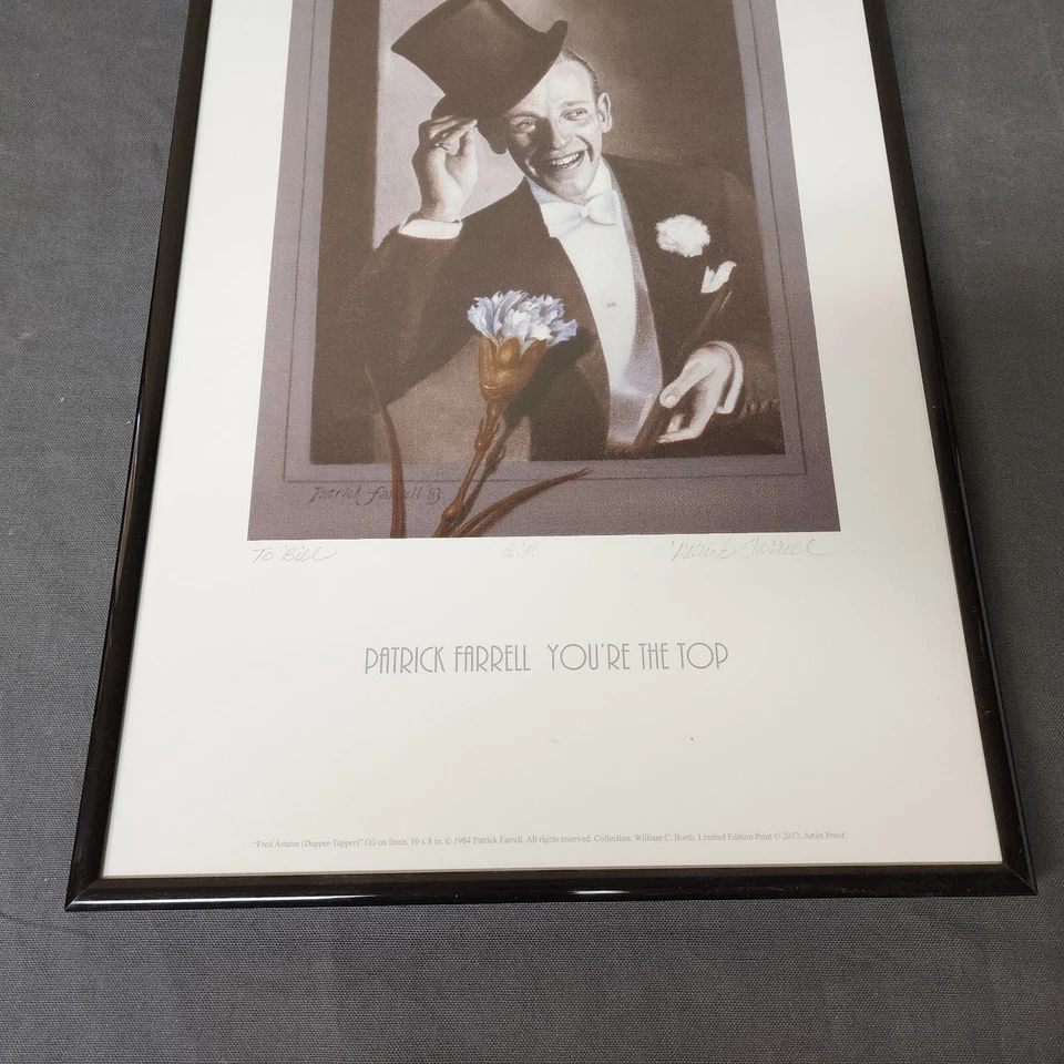 Patrick Farrell You're The Top "Fred Astaire (Dapper Tapper)" 1984 2013 Print - Image 4 of 4