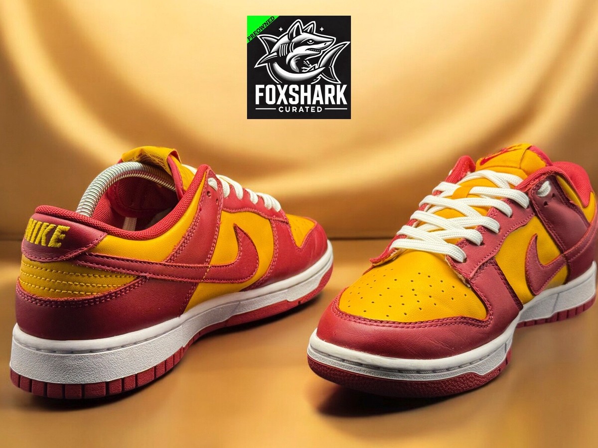 Size 9.5M Nike Dunk Low Midas Gold Yellow Red Retro DD1391-701 