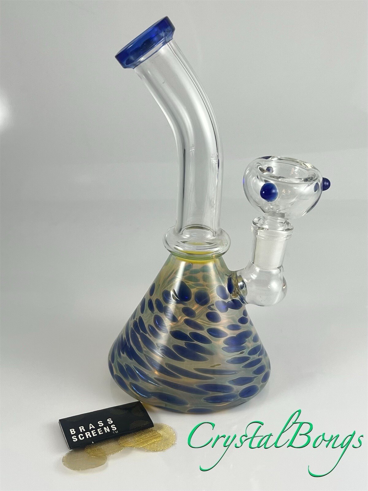 7.5” MulticolorBong 14MM Male Bowl Water Pipe Filter Hookah Tobacco Hand Bubbler