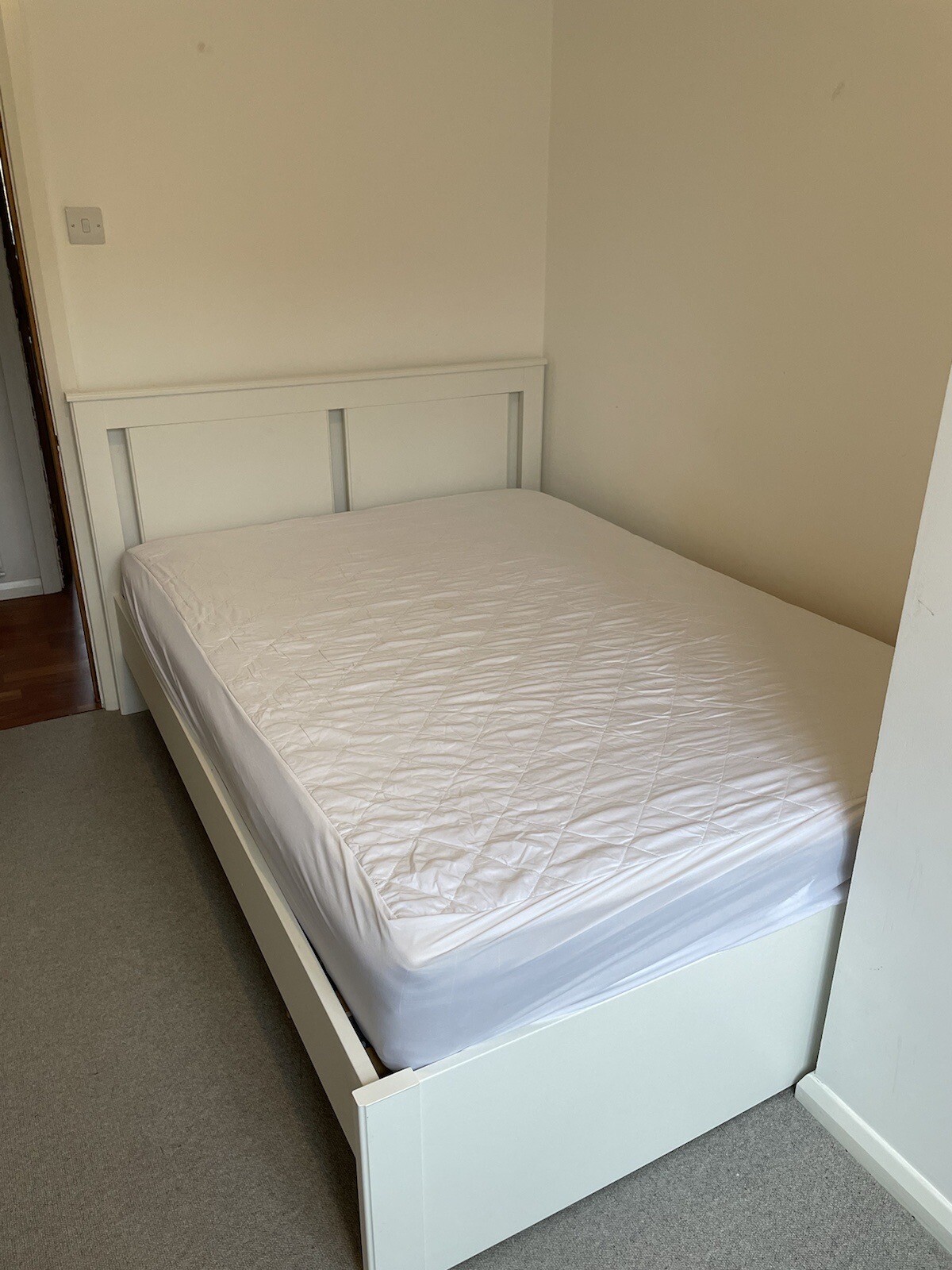IKEA Songesand White Double Bed Frame eBay