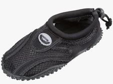 Easy USA Mesh Infant Boys Water Shoes, Black-Size 5